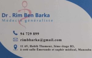 Dr Rim Ben Barka - Phytothérapie et médecine générale à Manouba