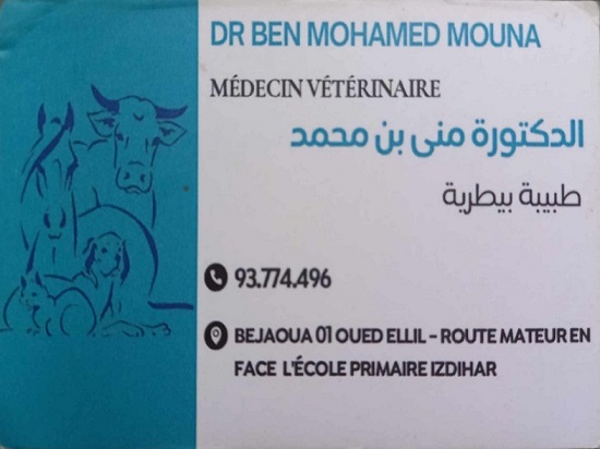 Vétérinaire à Manouba Oued Ellil / Dr Mouna Ben Mohamed