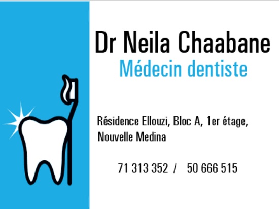 Médecin entiste à Nouvelle Medina - Dr Neila Chaabane