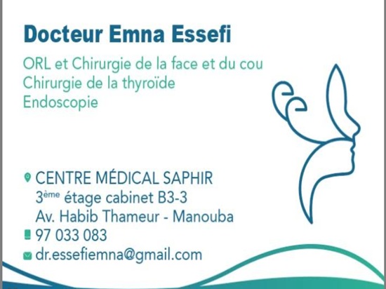 ORL à Manouba / Dr Emna Essefi