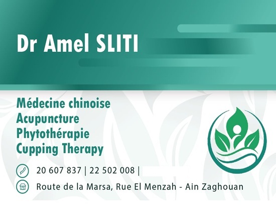 Médecin chinoise à L'Aouina et Ain Zaghouan / Dr Amel Sliti